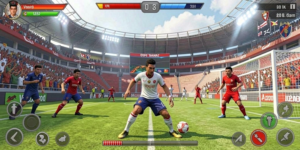 Tangkapan layar menampilkan petualangan seru di level baru.