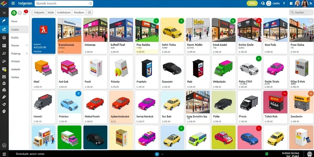 Tampilan awal yang menarik dengan desain yang futuristik.