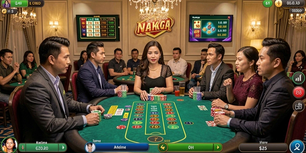 Screenshot menunjukkan gameplay seru KENCANA28.
