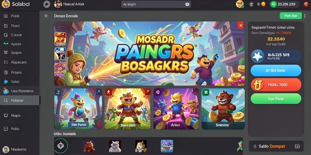 Screenshot menampilkan antarmuka permainan yang menarik.