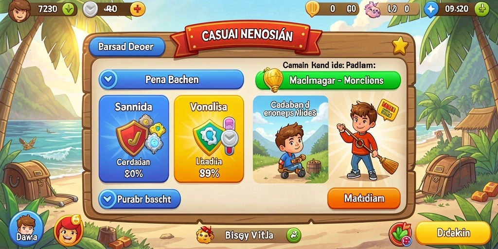 Tampilan antarmuka yang modern dan menarik.